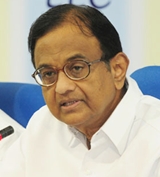 Finance minister Palaniappan Chidambaram